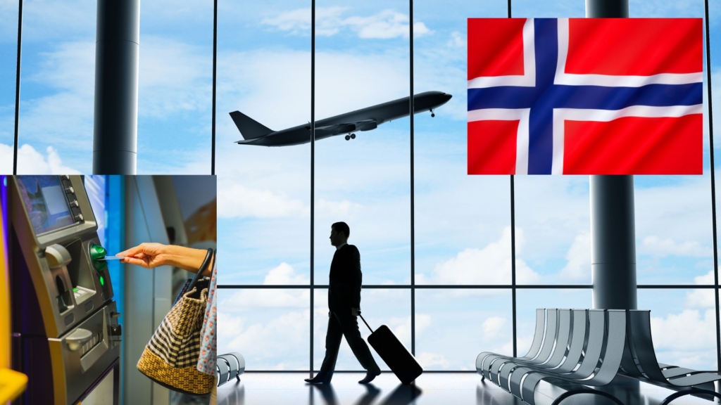 Norwegen Geld abheben am Flughafen