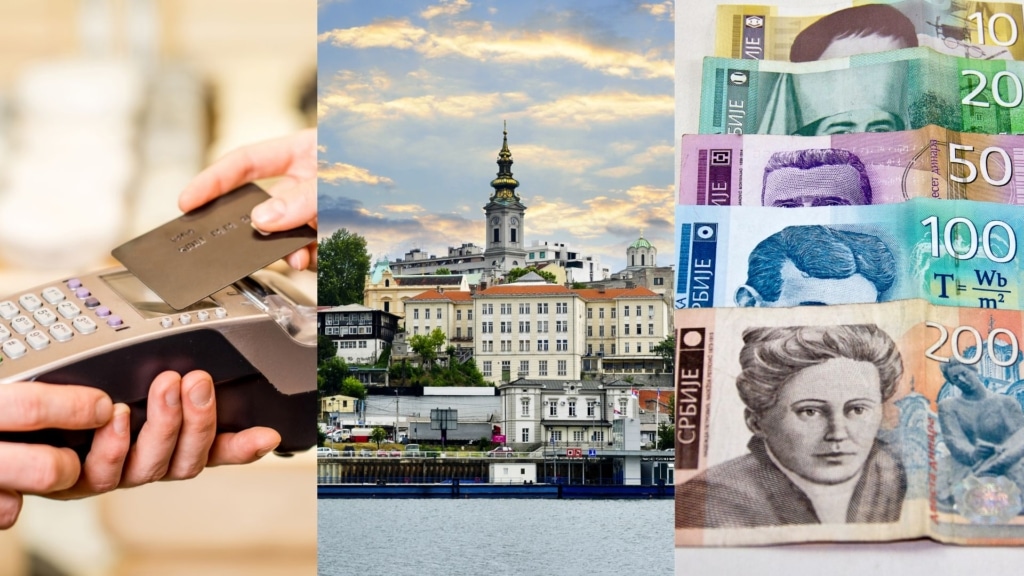 Geld abheben bezahlen Serbien