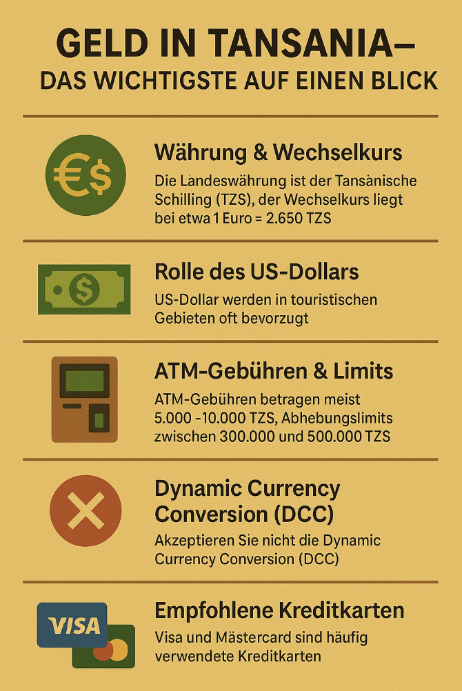 Bezahlen Tansania Infografik 